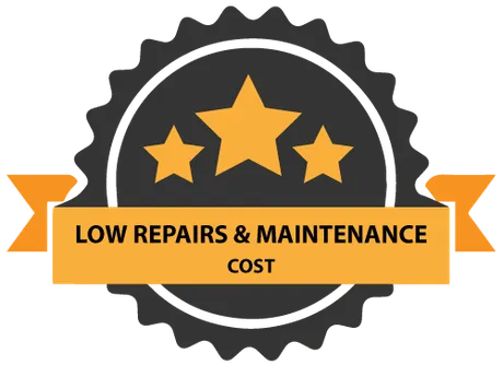Low repairs and maintenance cost